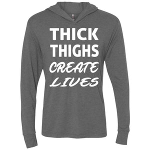 Thick Thighs Unisex Triblend LS Hooded T-Shirt
