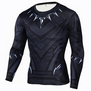 MMA Compression Long Sleeve Crossfit 3D Superman T-Shirt