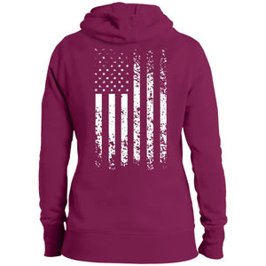 TLF Logo Grunged out Flag Pullover Hooded Sweatshirt