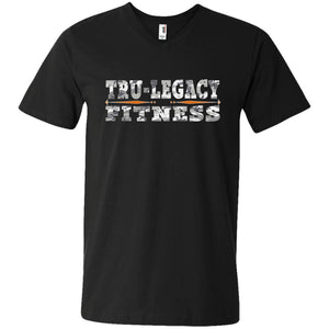 TRU Legacy Fitness Camo Printed V-Neck T-Shirt