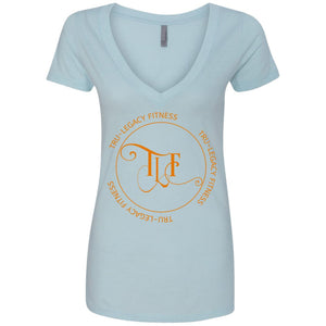 TLF Round Logo Deep V-Neck T-Shirt