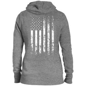 TLF Logo Grunged out Flag Pullover Hooded Sweatshirt