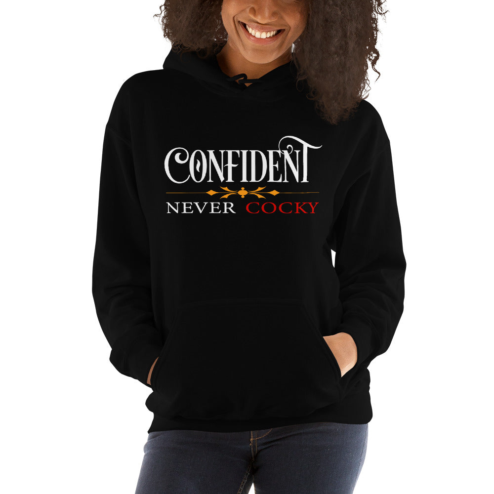 Confident Never Cocky Unisex Hooded Sweatshirt