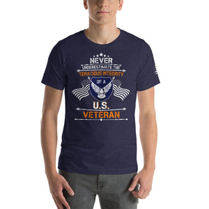 Never Underestimate U.S. Veteran T-shirt